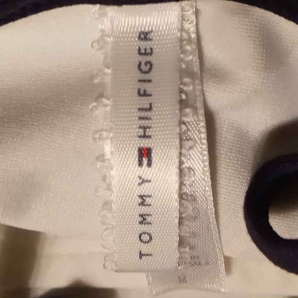 Tommy Hilfiger Women's Sport Shirt Navy Blue w WhiteTrim n Spaghetti Straps SZ M - Picture 8 of 11